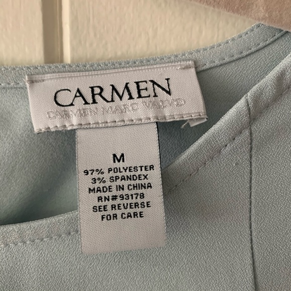 Carmen Marc Valvo Bell Sleeve size M - Picture 6 of 8
